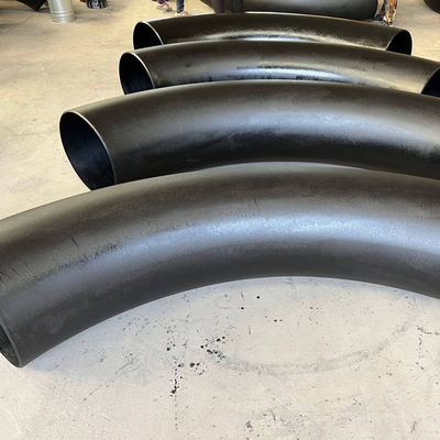 أدوات أنابيب الفولاذ الكربوني ذات اللون الأسود المرفق A234 WPB ASME B16.9 للاتصال بالغاز